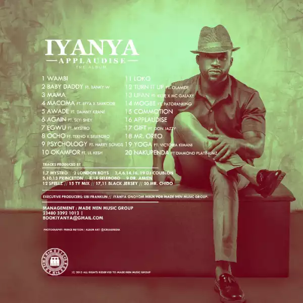 Singer Iyanya Drops His “APPLAUDISE”Album [See Tracklist]